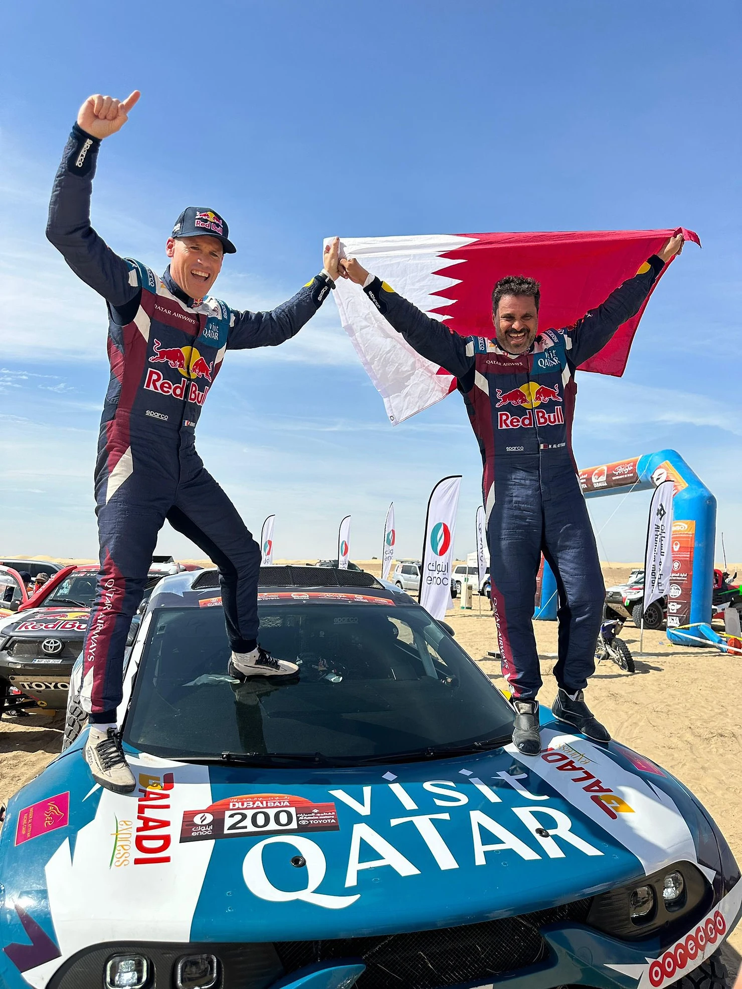 Al-Attiyah and Baumel win 2023 Dubai International Baja with Prodrive